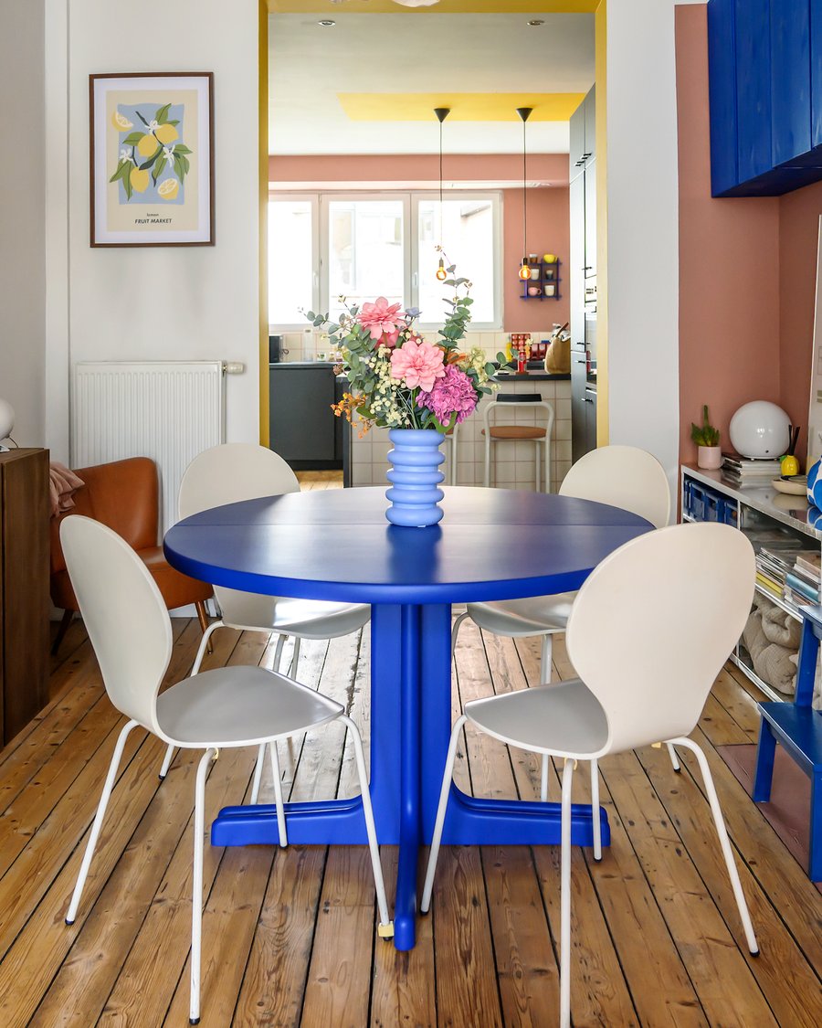 Blue dining table, limited edition 2025